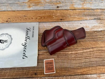 Vintage Don Hume SOB or OWB Brown Leather Holster DAH K40 For KAHR K40 Right - Image 1 of 2