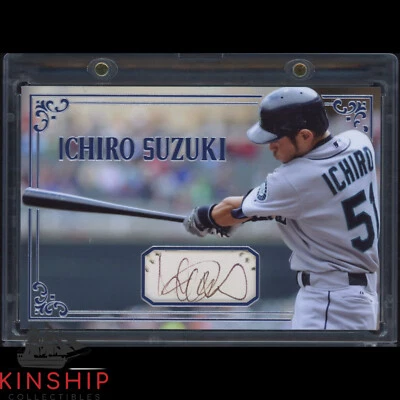 Tarjeta personalizada de corte firmada por Ichiro Suzuki certificado de autenticidad JSA béisbol patio automático Marineros Z2033 Foto 1 de 2