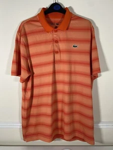 Polo de golf deportivo Lacoste naranja talla grande para hombre - Imagen 1 de 9