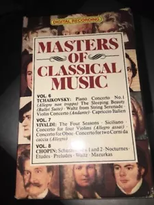 Masters of Classical Music Mozart Bach Beethoven Tchaikovsky 4 Cassette Lot NEW - Picture 1 of 3