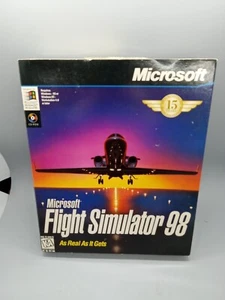Microsoft Flight Simulator 98 (PC, 1997) mit World Of Flight, Big Box - Bild 1 von 6