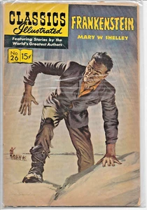 Classics Illustrated #26 FRANKENSTEIN Mary Shelley DEC 1945 Grade 9.4 1200 DPI - Picture 1 of 2