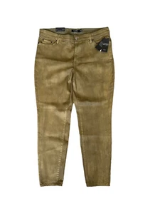 LAUREN Ralph Lauren Woman High Rise Skinny Ankle Olive Jeans Size 16W New $175 - Picture 1 of 9