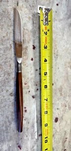 EKCO Eterna Canoe Muffin Silverware Stainless Wood Handle Knife (Multiple Avail) - Picture 1 of 6