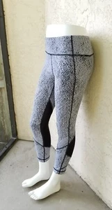 Lululemon Pace Rival Crop Power Luxtreme Spray Jacquard White Black SZ 4  - Picture 1 of 5