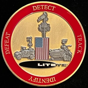 LITEYE 20th Anniversary CUAS HMD EO/IR Surveillance Challenge Coin - Picture 1 of 2