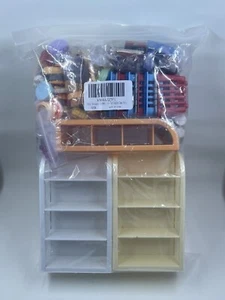 164 Pieces Miniature Supermarket Shelves Furniture Model 4 Layers Shelf Display - Picture 1 of 5