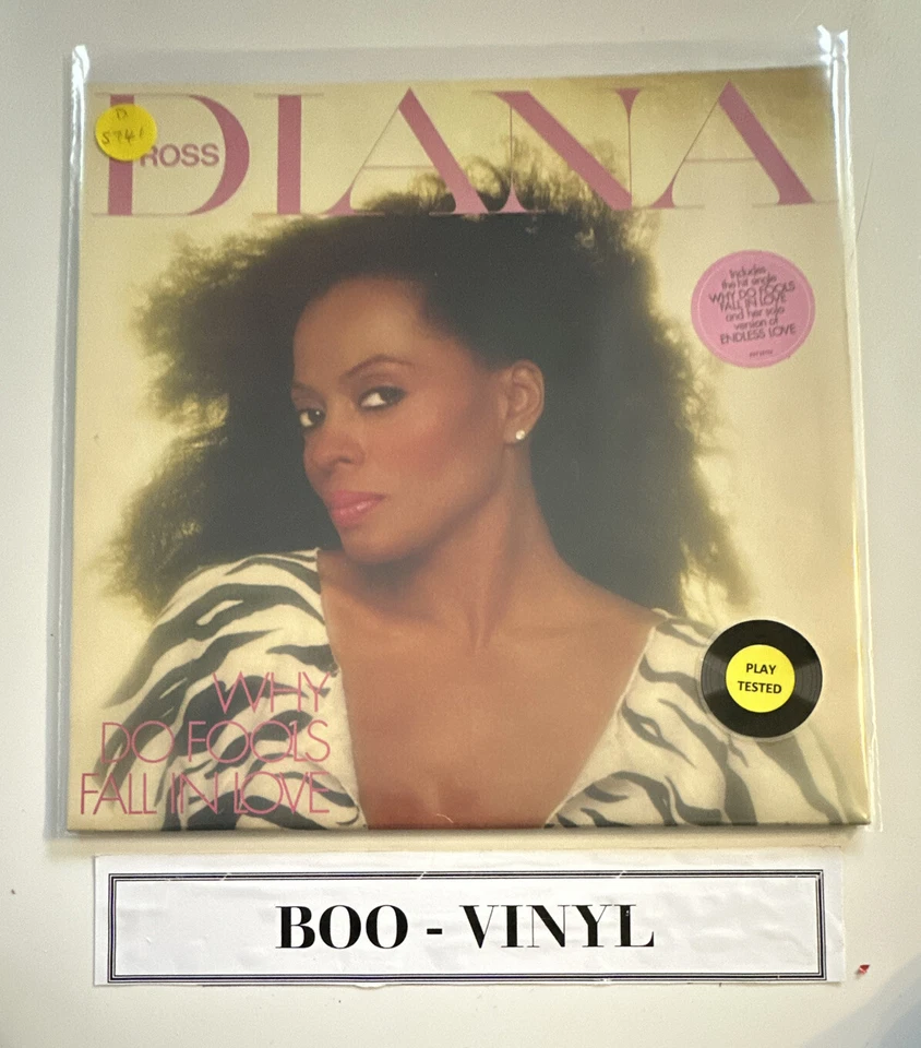DIana Ross ~ Why Do Fools Fall In Love ~ LP Vinyl Record EX / EX Condition - Image 1 of 4