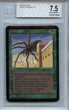 MTG Alpha Giant Spider Graded BGS 7.5 NM+ card Magic Gathering WOTC 0669