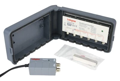 Masthead Amplifier Kit 4-Output 5G UHF with Power Supply, 15dB Gain, Class 1 - Image 1 of 4