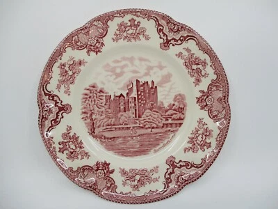 JOHNSON BROTHERS OLD BRITAIN CASTLES PINK DINNER PLATE - 9 7/8" 1008G