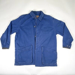 Vintage Sperry Top Sider Reversable Heavy Duty Coat Jacket Navy Blue Large 90s - Picture 1 of 15