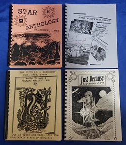 Menge 4 Sci-Fi Fantasy Anthologie Star Sixth Sense Fifth Di Just Because Fine - Bild 1 von 3