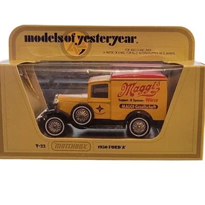 Matchbox Models Of Yesteryear 1930 Ford A Maggis Die-Cast Car In Original Box - Picture 1 of 2