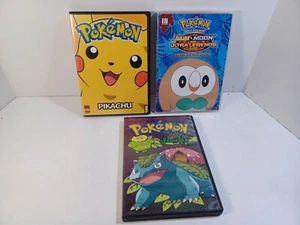 Pokemon Elements VOL 1 The SERIES SUN &MOON Pikachu  DVD - Lot Of 3 - Picture 1 of 10
