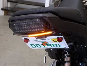Kit eliminador de guardabarros Honda Grom MSX125 SS con barra de luz de señal de giro LED ámbar; S - Imagen 1 de 5