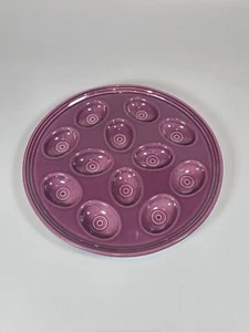 Fiestaware HEATHER Deviled Egg Tray Plate Platter Purple HLC Homer Laughlin - Picture 1 of 5
