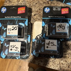 2 Sets GENUINE NEW HP 92/93 (C9362WN/C9361WN) Ink Cartridge 2-Pack Exp - 2011 - Picture 1 of 5