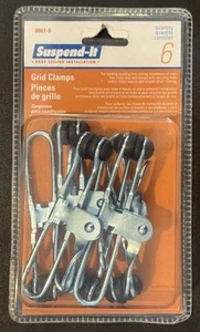 Instalación de techo suspendido * Abrazaderas de rejilla de 6 piezas * 8861-6 * TOTALMENTE NUEVAS - Imagen 1 de 4