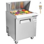 Commercial Refrigerator 28" Mega Top Sandwich Salad Prep Table 1 Door 12 Pans