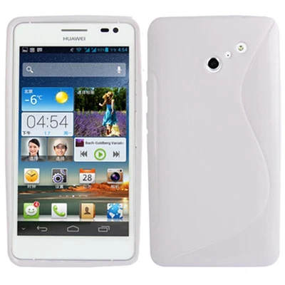 Custodia in TPU Bianco S-Line per Huawei Ascend D2 - Immagine 1 di 4