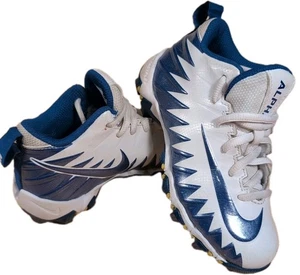 Botines de fútbol Nike Alpha Menace 4 Shark para niños azules y blancos talla 12 12C - Imagen 1 de 6