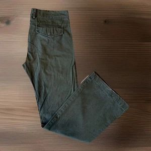 Vintage Diesel Flare Pants 32 Green Military Trousers Outdoors New York Punk - Picture 1 of 10