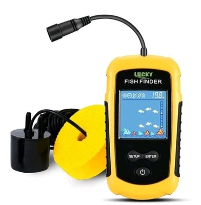 LUCKY Kayak Portable Fish Depth Finder Water Handheld Fish Finder Sonar Castable - Image 1 of 4