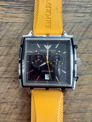 Reloj Pulsera EMPORIO ARMANI AR0594 Cuarzo Plata Amarillo Resistente al Agua Foto 1 de 4
