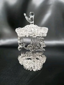 Spinnglaskarussell handgeblasen Klarglasfigur Figur Karneval Tier - Bild 1 von 7