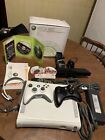 Microsoft Xbox 360 20 GB Console Bundle Kinect 2 Controllers Tested W/ Box