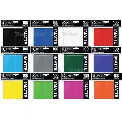 100 Ultra PRO Eclipse Matte Deck Protectors Standard Card Sleeves 66 x 91mm - Image 1 of 4