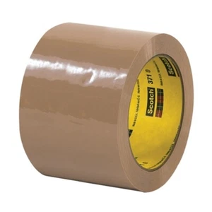 3M 371 Nastro sigillante in cartone marrone chiaro 3" x 110 iarde (24 rotoli/custodia) - Foto 1 di 1
