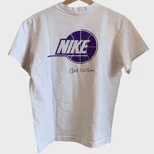 Camiseta De Colección Años 90 Nike Larry Steele Hoop Camp Buck Williams Autografiada Pequeña - Imagen 1 de 4