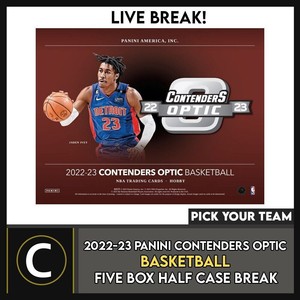 2022-23 CONTENDERS OPTIC BASKETBALL 5 BOX BREAK #B3012-Minnesota Timberwolves