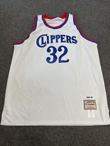 Bill Walton 1984-85 Los Angeles Clippers White Jersey Mitchell & Ness Sz 56 #6