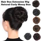 Curly Messy Hair Bun Piece Updo Scrunchie Fake Natural Bobble Extensions K2U1