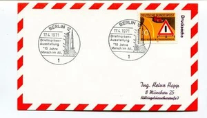 1971 Berlin Briefmarken Ausstellung 10 Jahre Mensch All Deutsche SPACE Mercury - Imagen 1 de 1