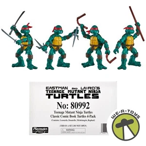Teenage Mutant Ninja Turtles TMNT Classic Comic Book Series Turtle 4 Pack Figure - Picture 1 of 7