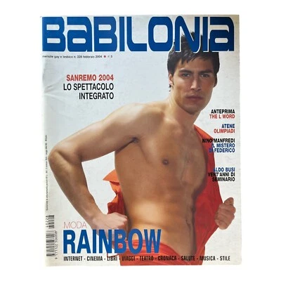 Babilonia Italian N. 228 February 2004 Adult Male Gay Lifestyle Magazine Italy - Image 1 of 3