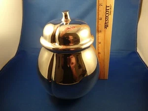 Tiffany Sterling Silber Kürbis, neuwertig Dekor Display, Jahr 2000, Erstbesitz - Bild 1 von 12