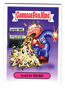 Barfin' Bush 2019 Garbage Pail Kids President George HW Bush Parody Sticker - Picture 1 of 2