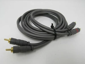 Cable conector de audio estándar RCA x2 de largo 6 pies macho - Imagen 1 de 10