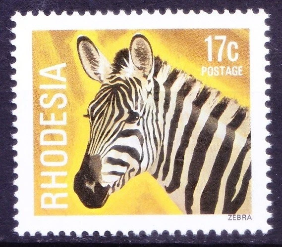 Rhodesia 1978 MNH, Wild Animals, Zebra - Image 1 of 1