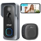 ieGeek 2K Wireless Video Doorbell Camera WiFi Smart Home Indoor Chime+SD Card