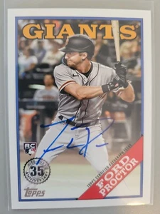 Ford Proctor 2023 Topps Series 2 Baseball 1988 Rookie Autograph Card  #88BA-FP - Picture 1 of 2