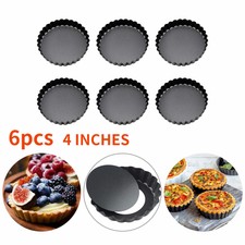 Quicheform mit Hebeboden 4Inch Backform Tarteform Obstkuchenform Tortenboden NEU