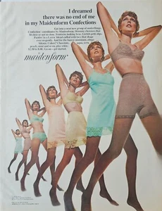 Maidenform Lingerie 1960s Print Advertisement Ad 1969 Legs Confections Q77 - Picture 1 of 13