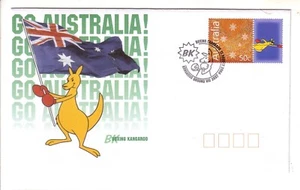 2004 Australia. Swimming. Boxing Kangaroo. Go Australia. "KANGAROO GROUND" - Picture 1 of 1
