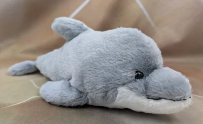 Ganz Webkinz Bottlenose Dolphin Gray Soft Plush Bean Stuffed Animal - Image 1 of 4